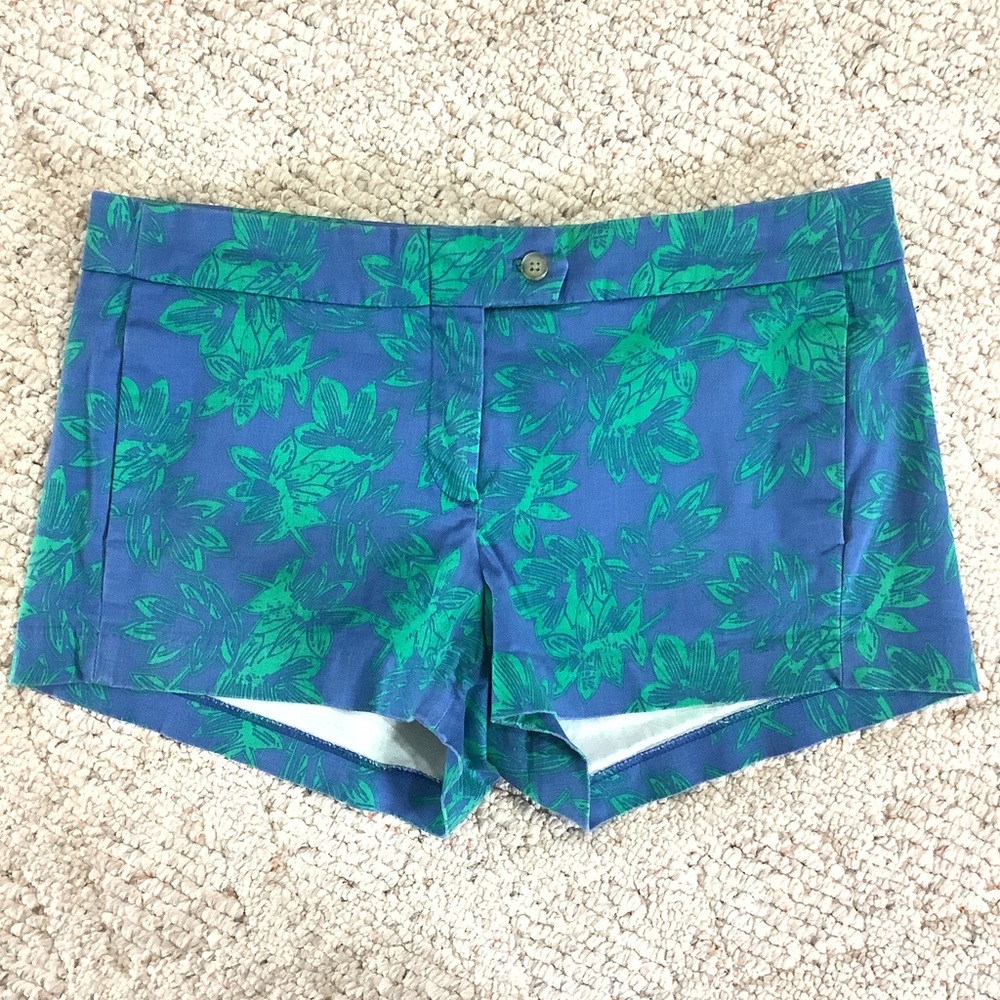 J. CREW Stretch City Fit Leaf Shorts 103